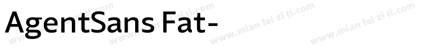 AgentSans Fat字体转换